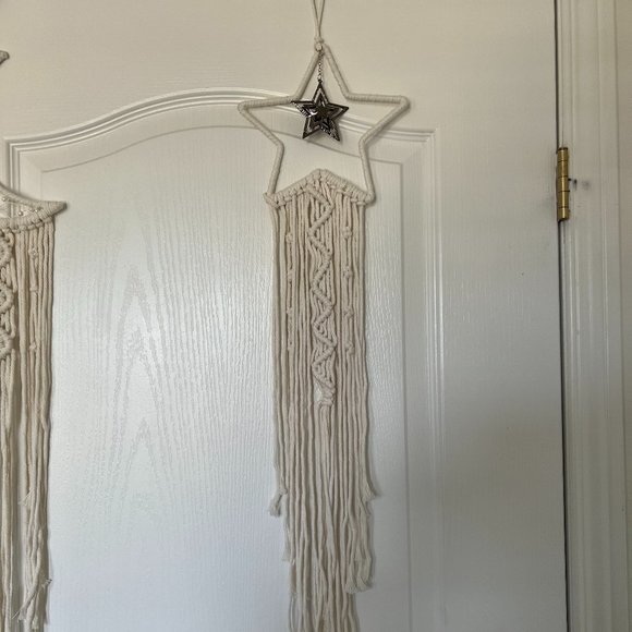 Authentic Macrame Wall Hanging Art Start and Moon - Picture 3 of 7